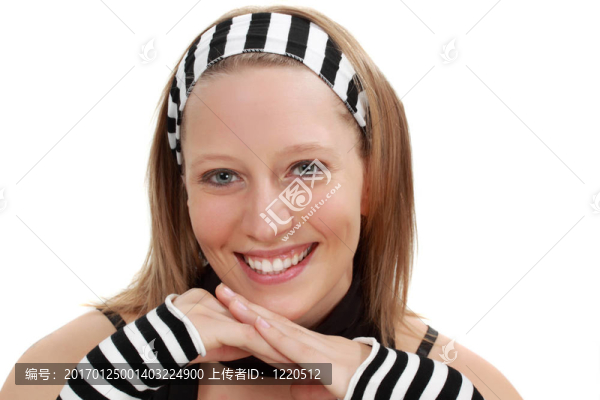 快樂的白人女子