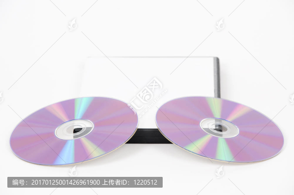 兩個(gè)紫色的光盤(pán)傾斜的情況下