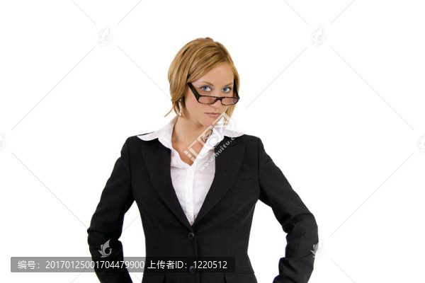 艱難的金發(fā)女商人