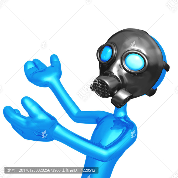 防毒面具的主持人