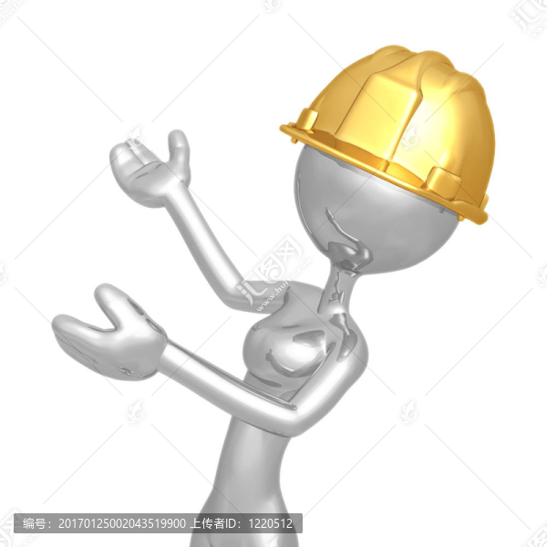 女建筑工人主持人