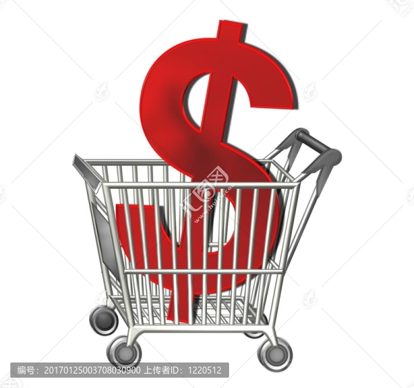 購(gòu)物車(chē)中的美元符號(hào)