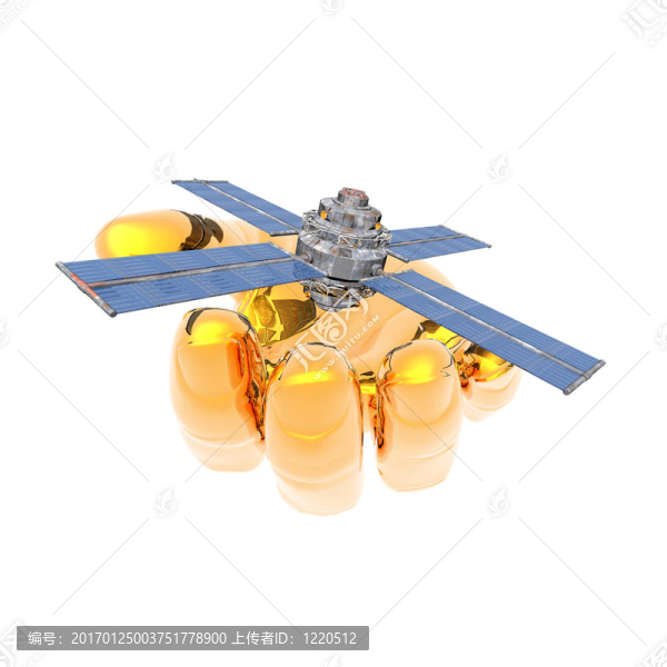 衛(wèi)星Sputnik手白色隔離
