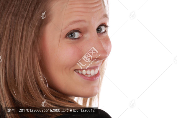 快樂的白人女子