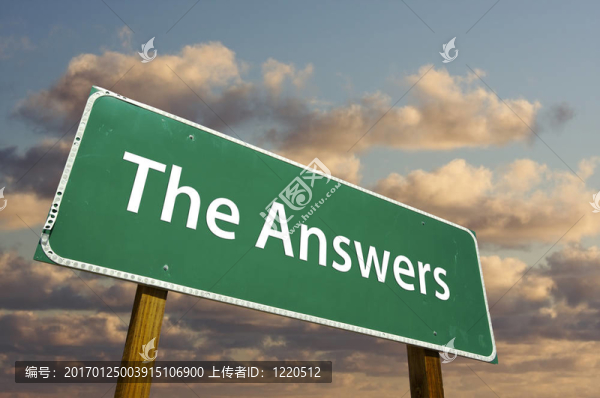 答案綠色路標