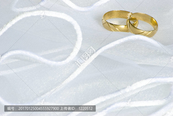 婚紗上的結(jié)婚戒指