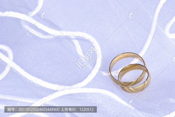 婚紗上的結婚戒指
