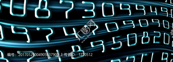 藍(lán)色數(shù)字