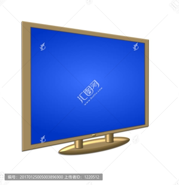 孤立的平板電視