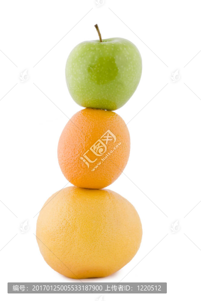 蘋果；橙柚三果金字塔
