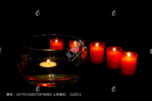 夜晚的蠟燭