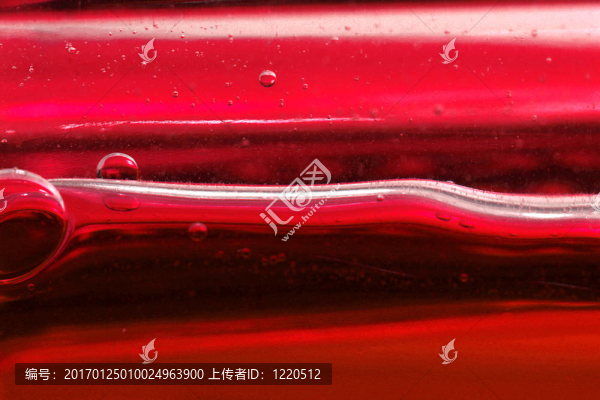 紅色的泡沫