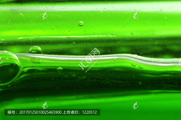 綠色的泡沫