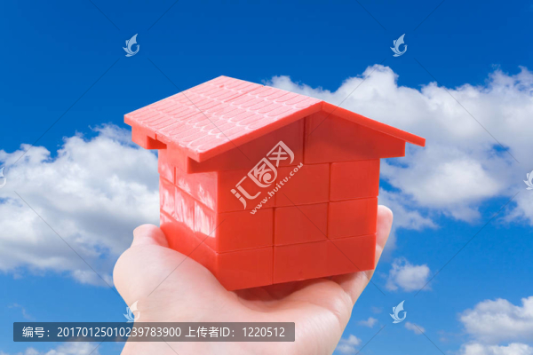 抵押貸款.手與小房子