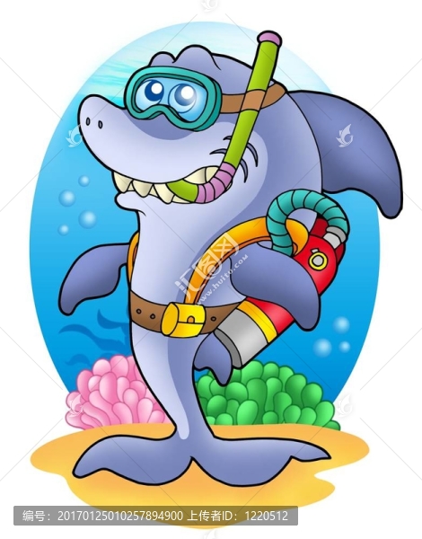 海底鯊魚(yú)潛水員-匯圖網(wǎng) www.fosd68.com 海底鯊魚(yú)潛水員