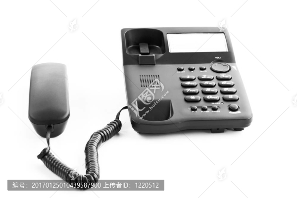 與接收器隔離的辦公室電話