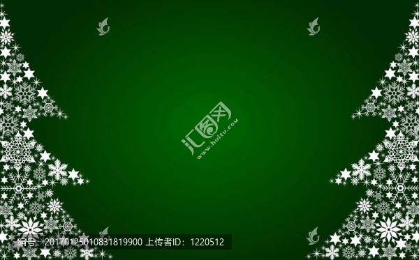 抽象圣誕樹背景綠色