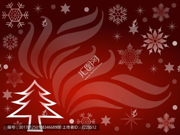 圣誕樹背景紅