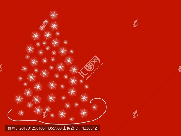 圣誕樹(shù)背景紅