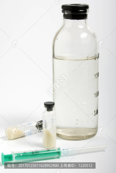 注射器和瓶子