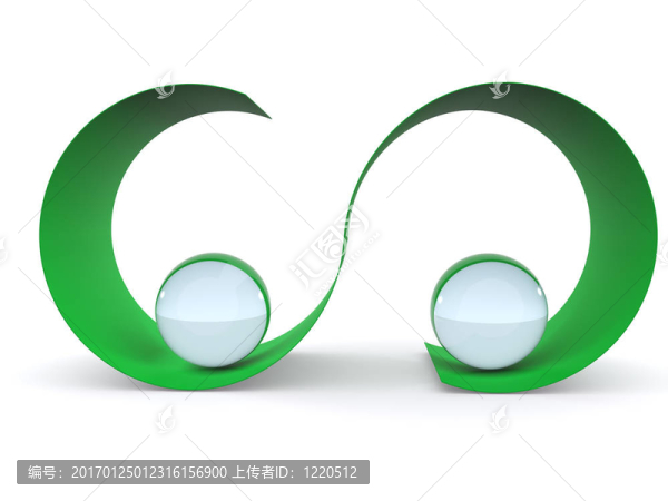 玻璃球背景。3d