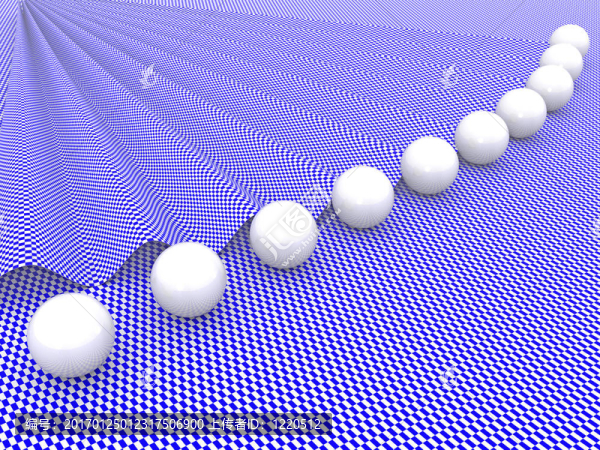 玻璃球背景。3d