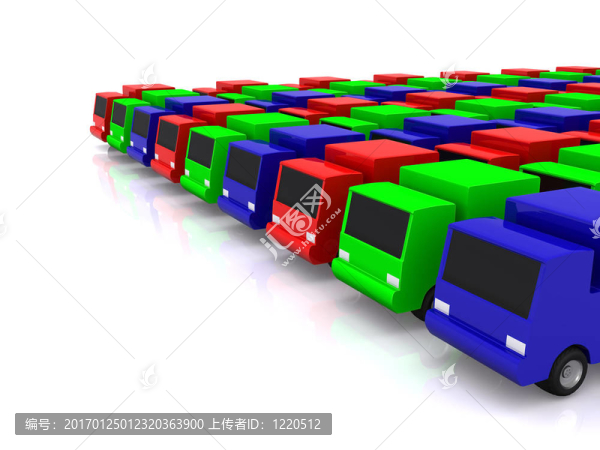 RGB汽車行。3d