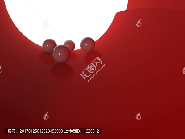 玻璃球背景。3d