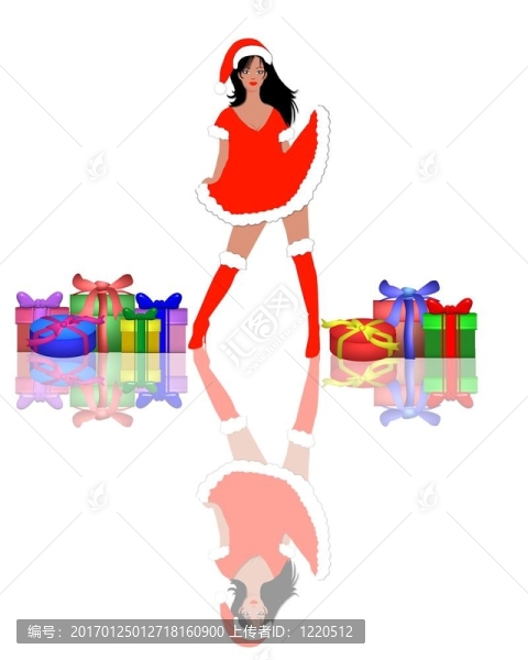 性感圣誕女郎