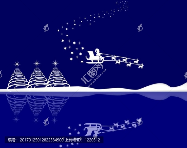 圣誕老人和他的雪橇