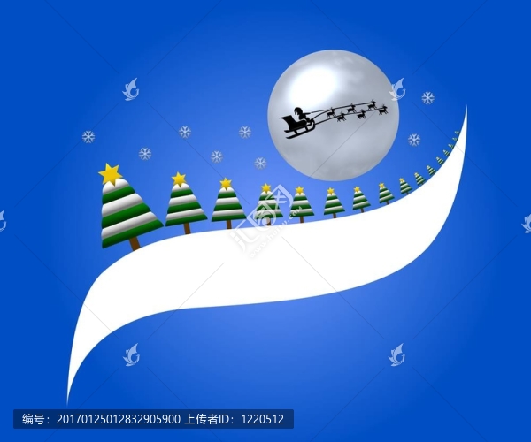 圣誕老人和他的雪橇