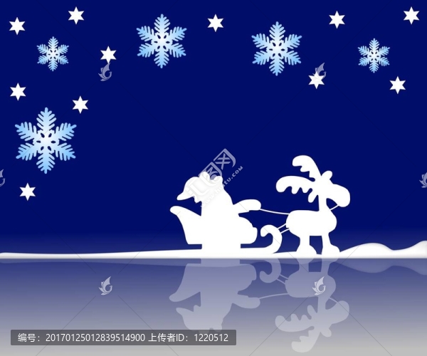 圣誕老人的雪橇′背景
