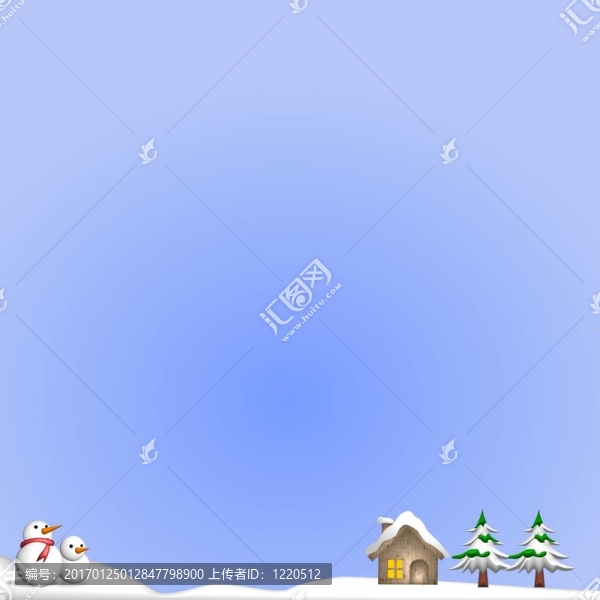 冬日仙境雪人