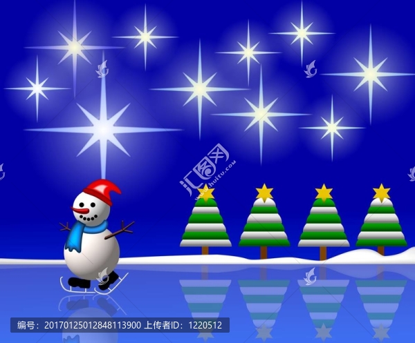 冬日仙境雪人