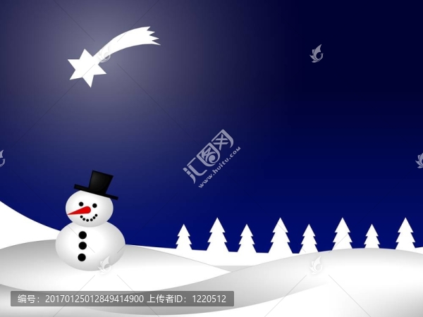 冬日仙境雪人