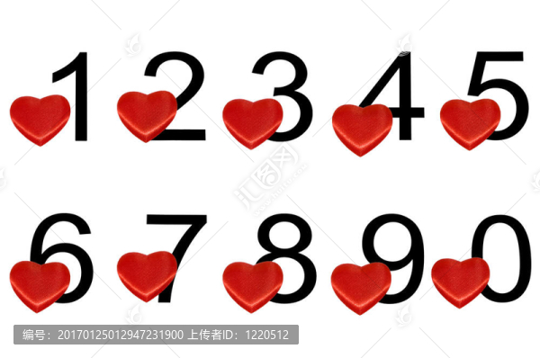 紅心阿拉伯?dāng)?shù)字