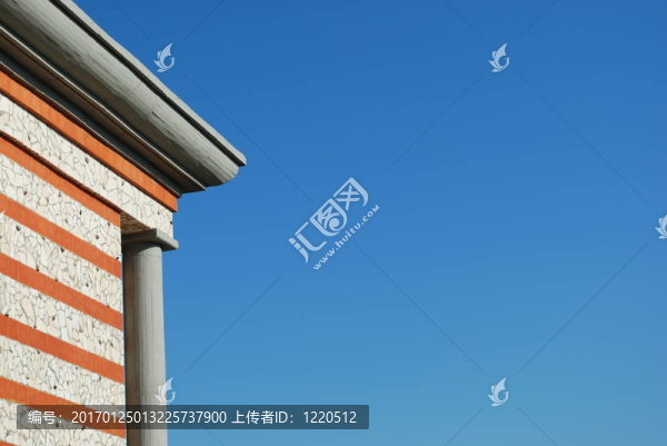 建筑與天空背景磚