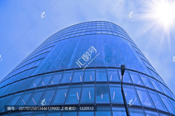 辦公樓的藍(lán)天背景