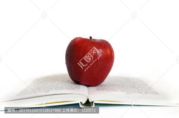 紅蘋果和書
