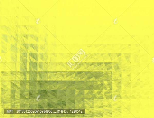 黃色正方形的分形圖解