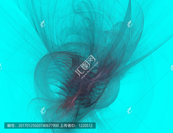 摘要水潤綠松石的分形圖
