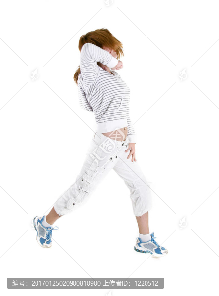 跳舞的女孩白色