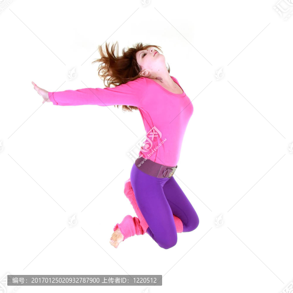 現(xiàn)代風格的舞蹈女孩白色