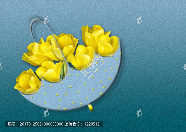 黃色的郁金香