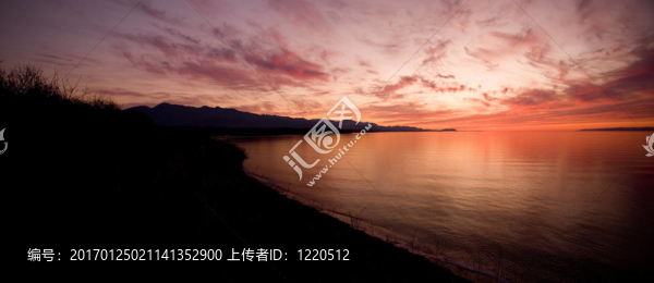 胡安·德富卡海峽的日落