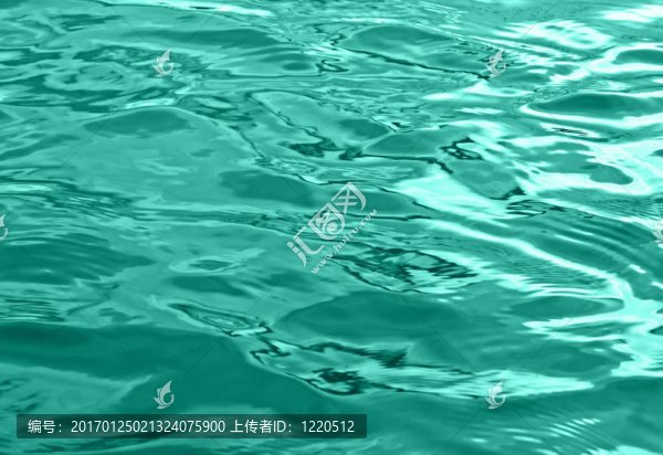 綠色的波浪
