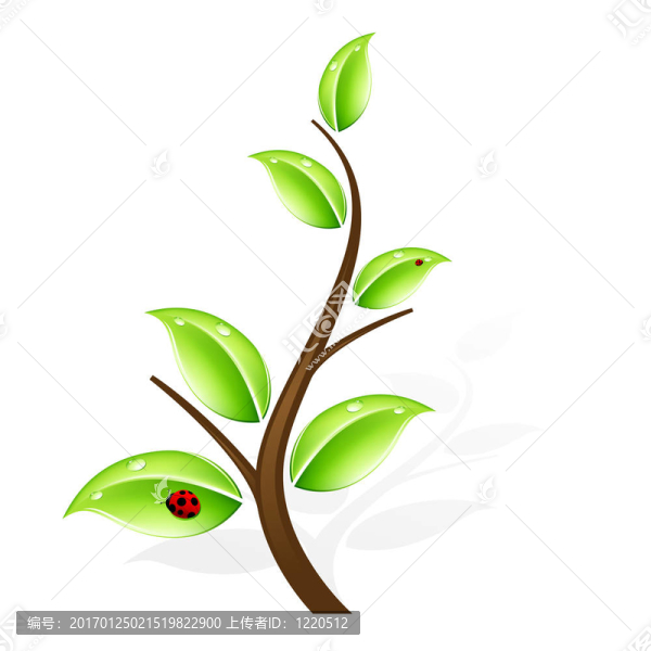 摘要綠色樹