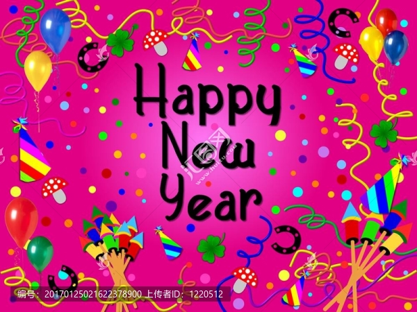 新年快樂(lè)背景卡
