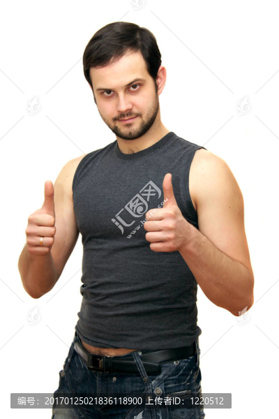 黑頭發(fā)的男人