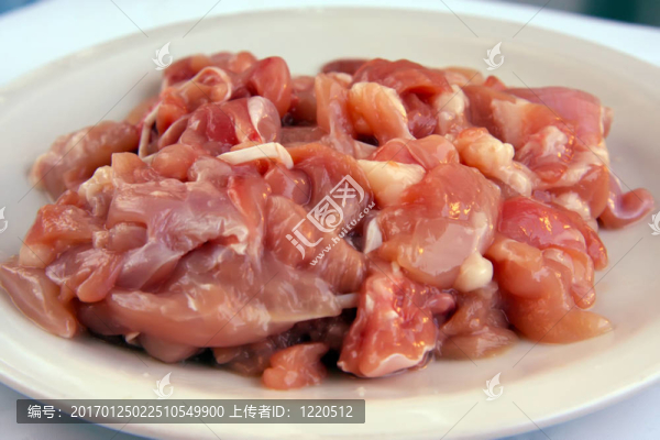 切碎的雞肉